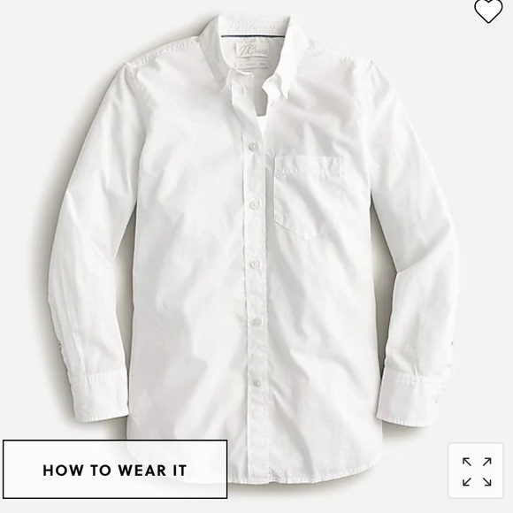 J Crew Classic-fit washed cotton poplin shirt AW245 - Picture 4 of 5